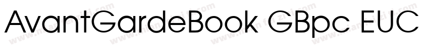 AvantGardeBook GBpc EUC H字体转换